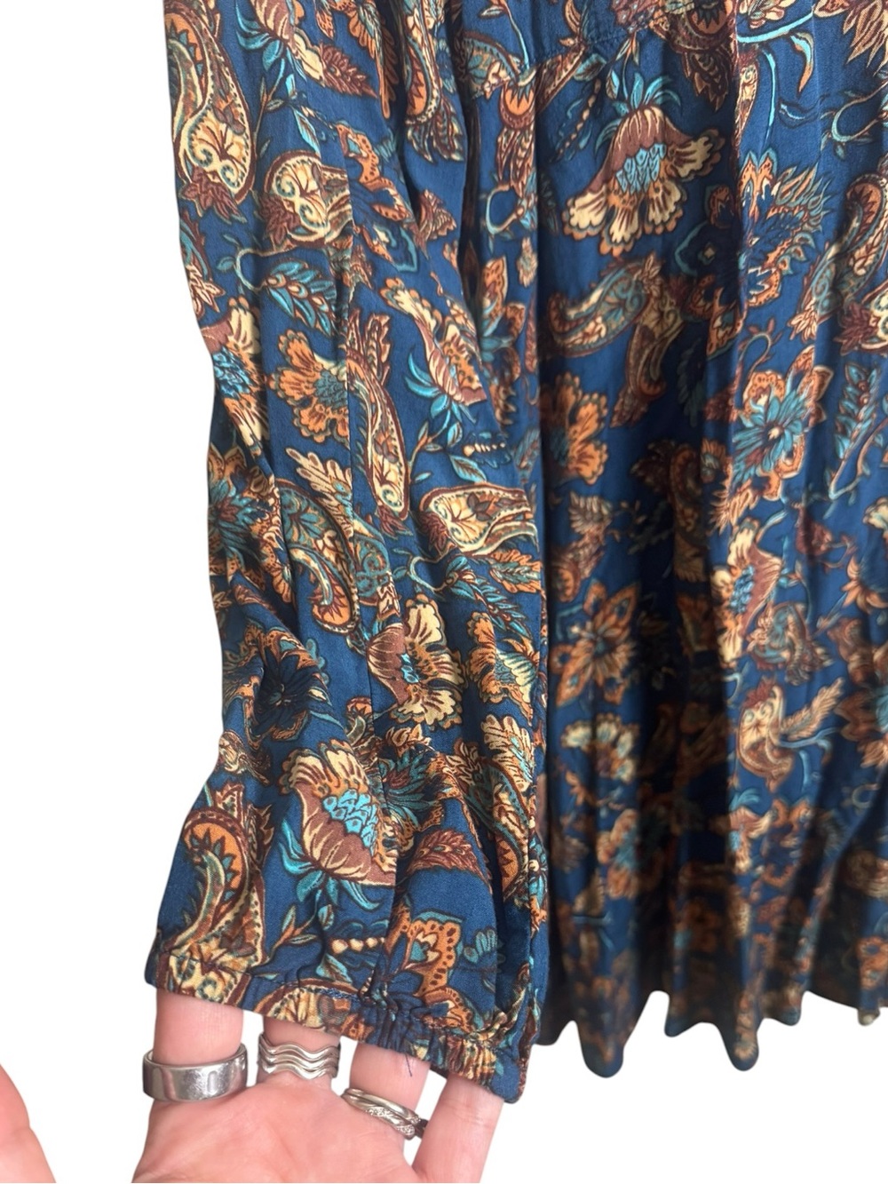 Natural Life Ansley Floral Paisley Button Down Dress - Picture 4 of 7